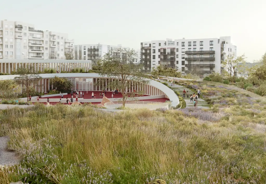 Vue de projet de la future école des Épinettes