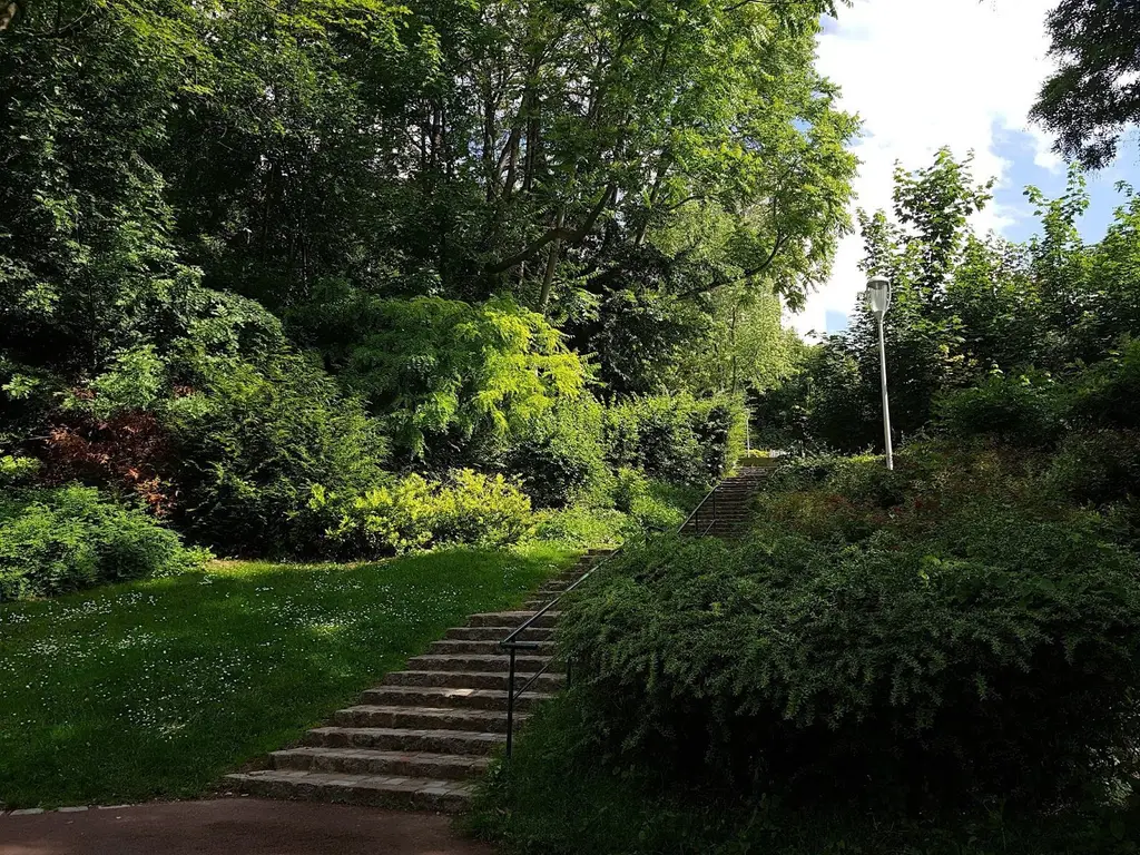 Le parc Rodin, verdoyant